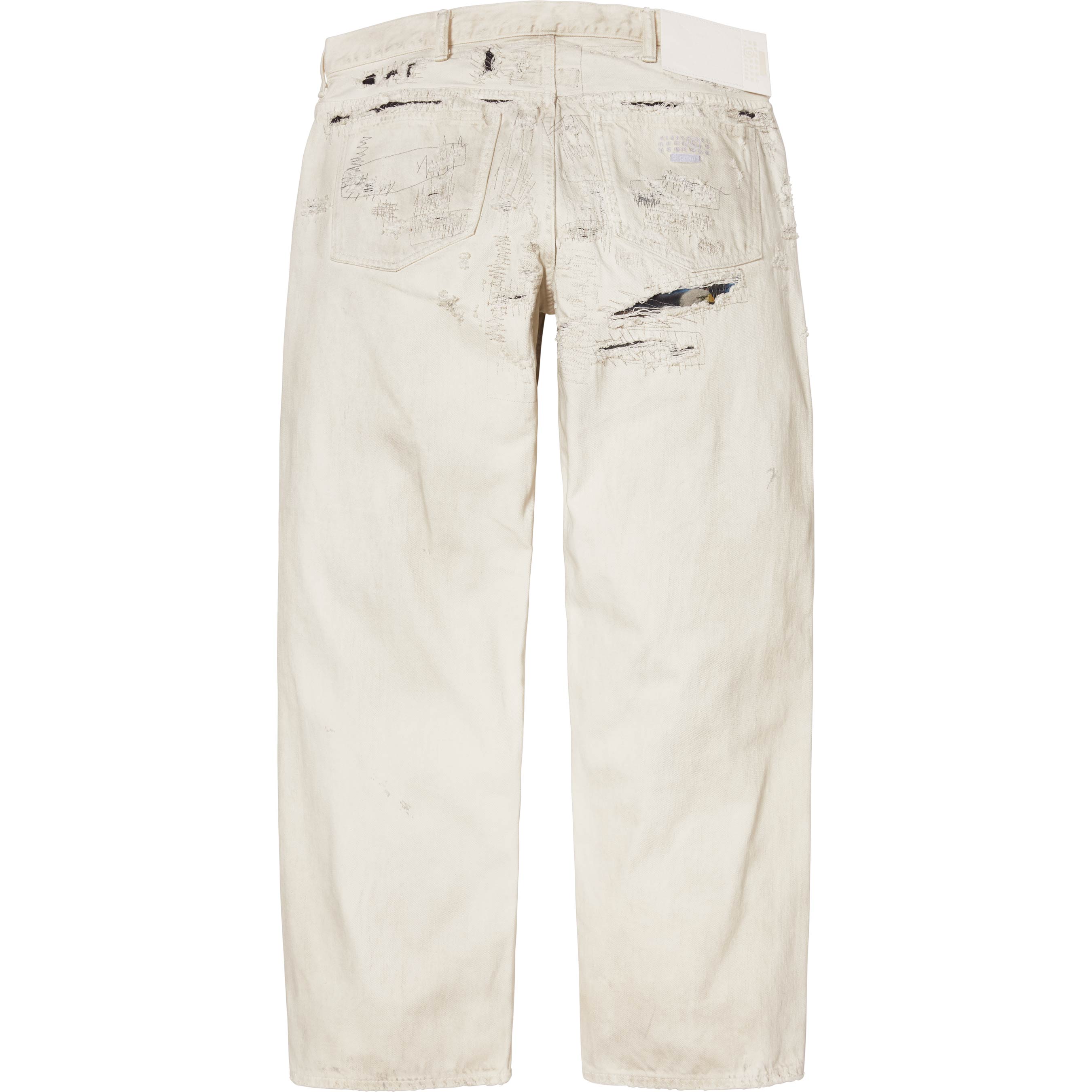Supreme®/MM6 Maison Margiela Distressed Loose Fit Selvedge Jean view 9